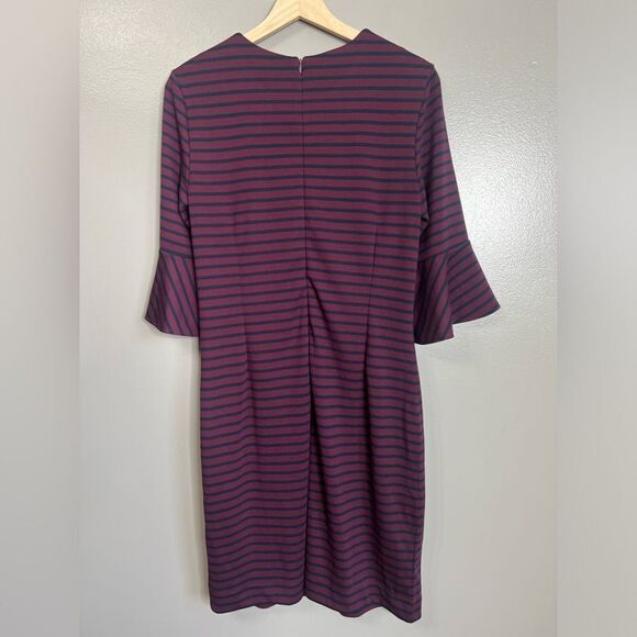 Banana Republic Factory striped dress career wear office preppy modest size 14 - Picture 5 of 5